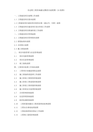 全过程工程咨询最完整的全流程图(24张图)