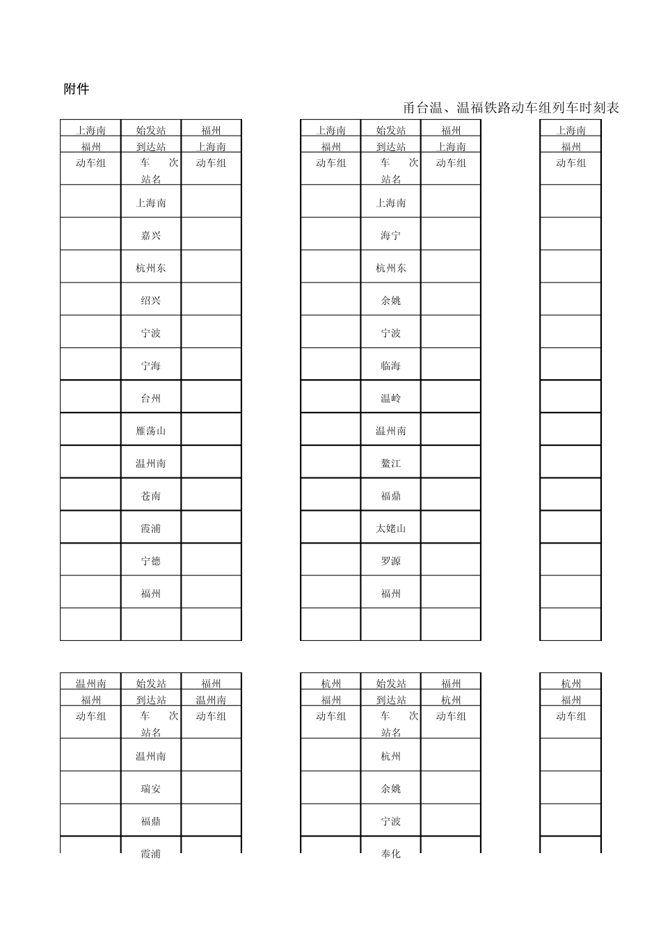 全部动车时刻表_第1页