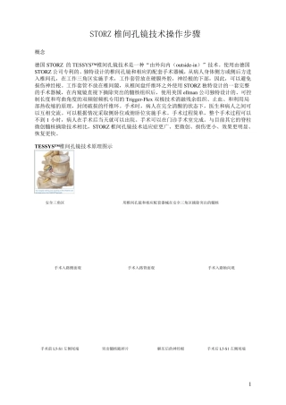 全部步骤(椎间孔镜)手术