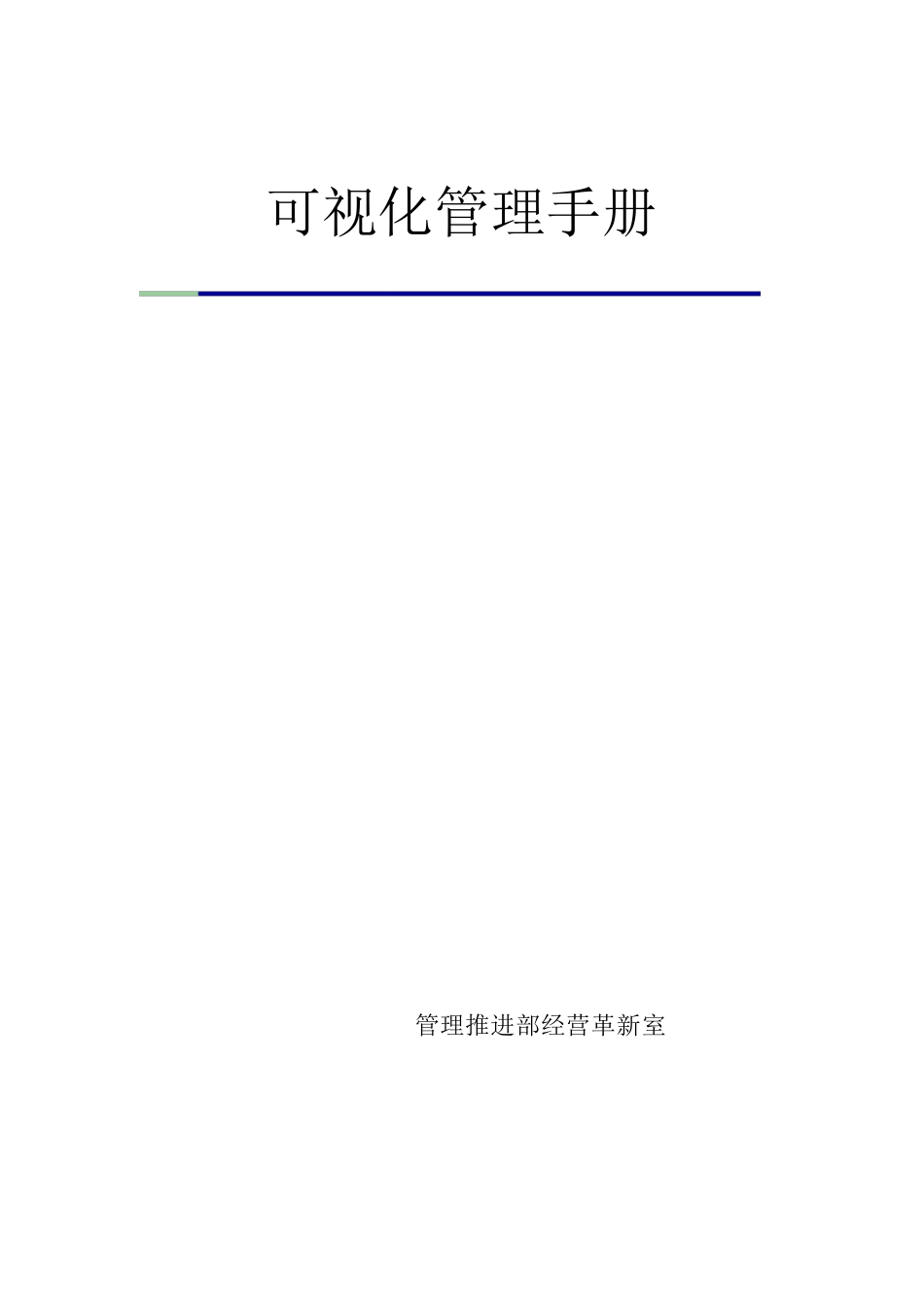 全面可视化管理手册_第1页