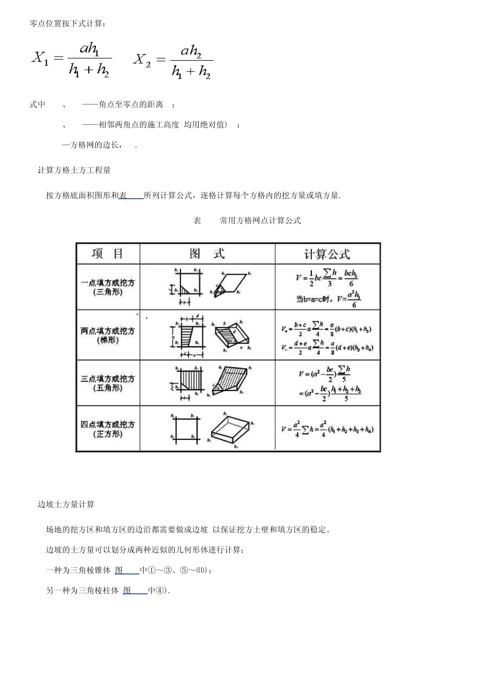 全面方格网计算土方量资料及例题_第3页