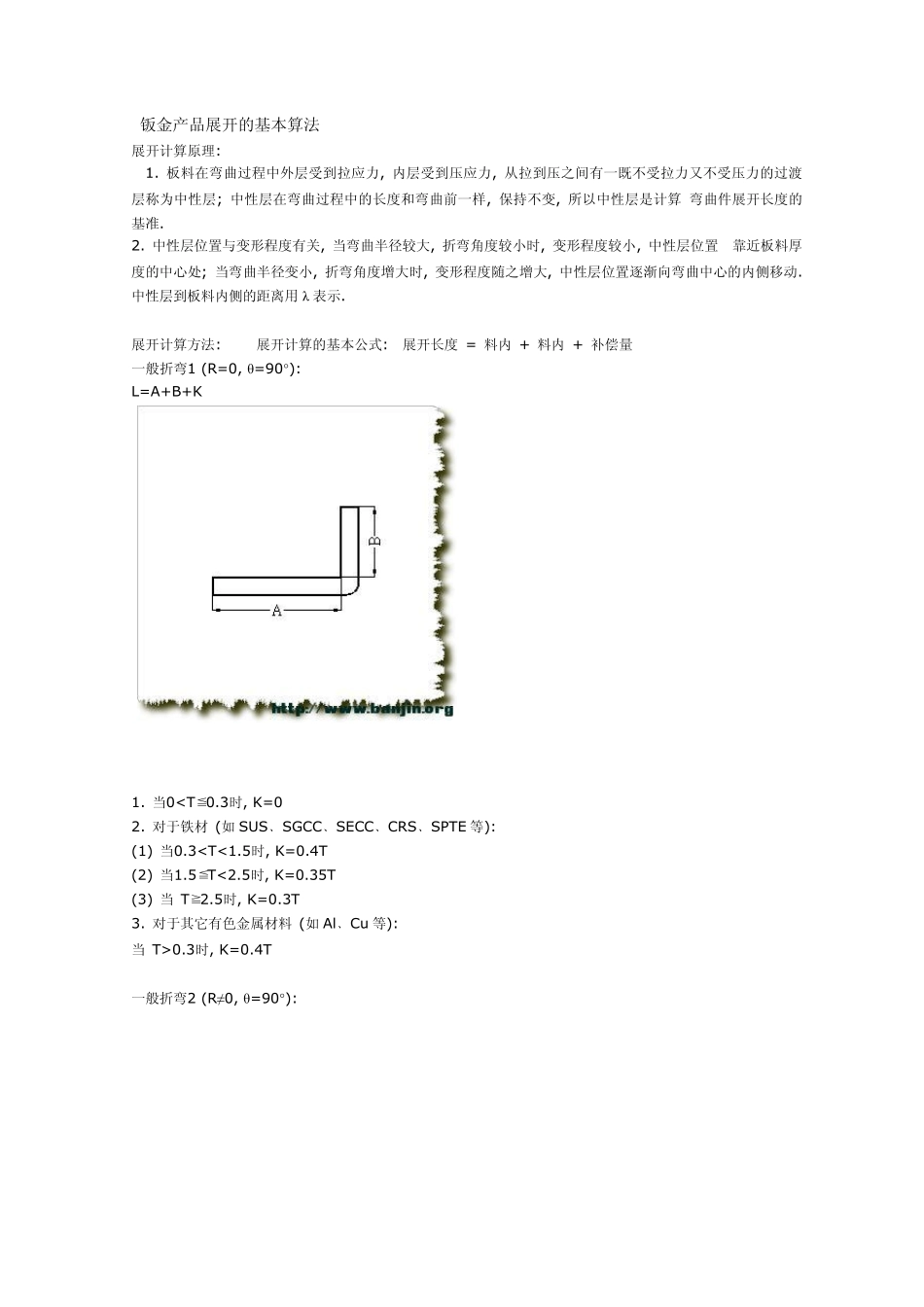 全面的折弯系数及计算_第1页
