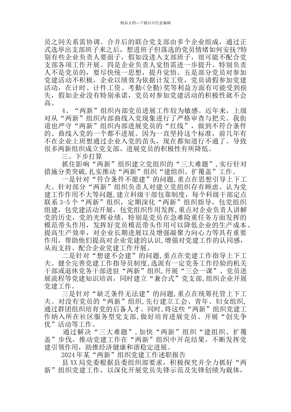 2024年某“两新”组织党建工作述职报告_第3页