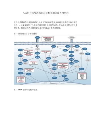 八大信号转导通路