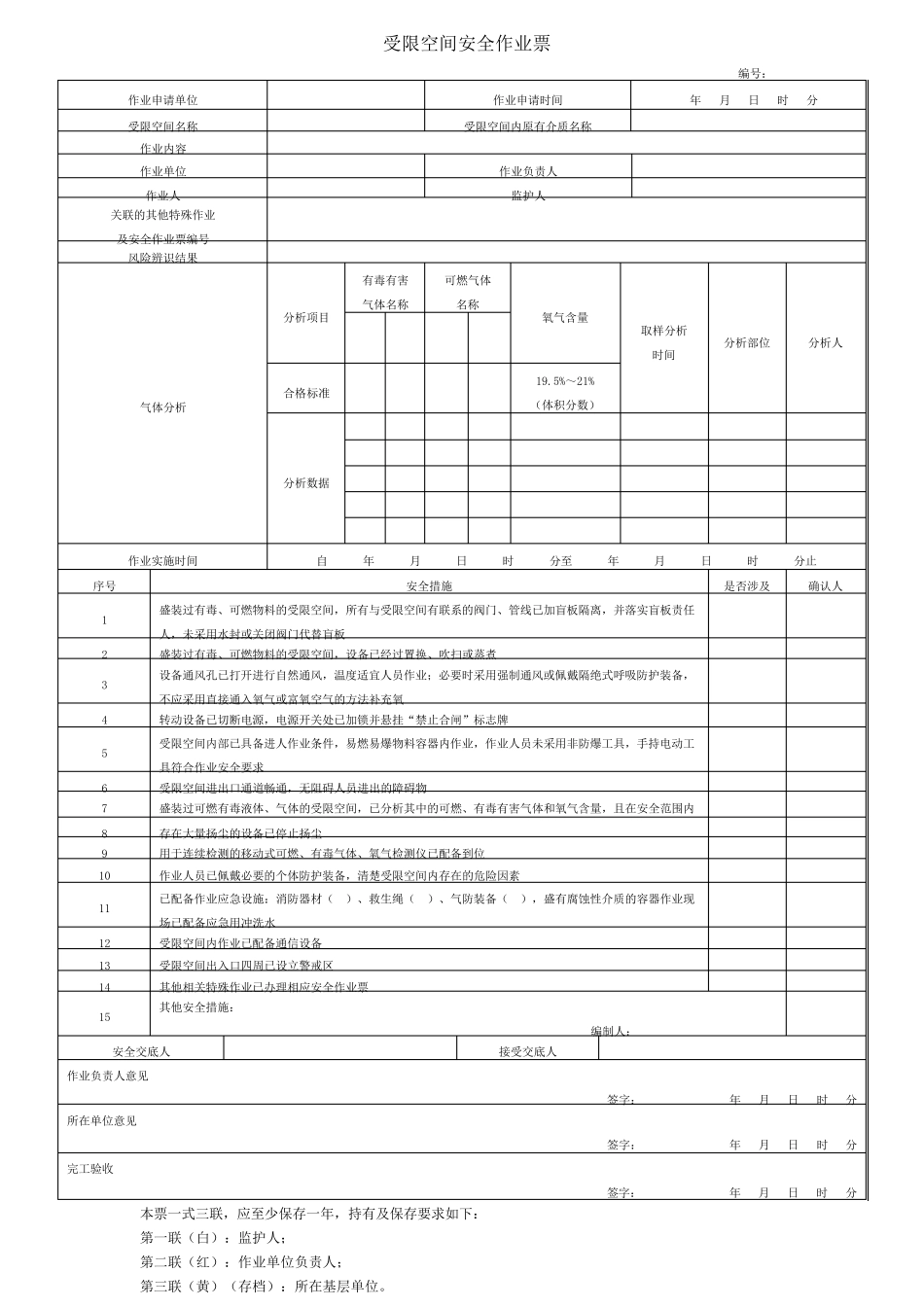 八大特殊作业安全作业票(2022版)_第3页
