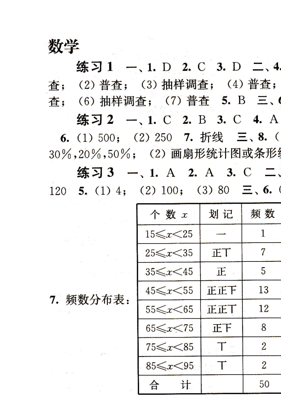 八年级《快乐过暑假》数学答案(江苏科学技术出版社)_第1页