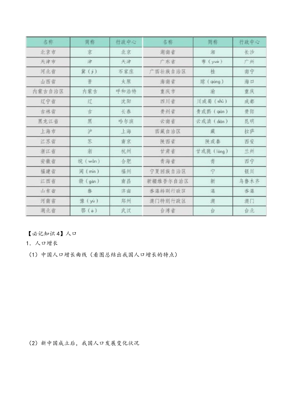 八年级上册地理必背知识点_第3页
