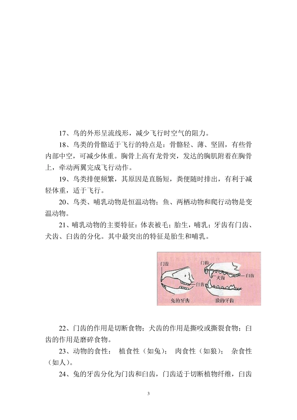 八年级上册生物复习提纲_第3页