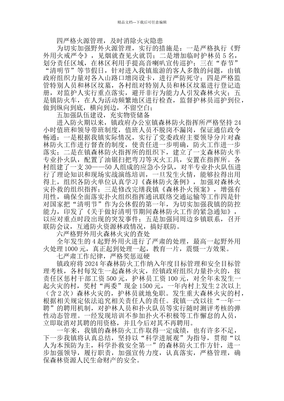 2024年森林防火工作总结_第2页