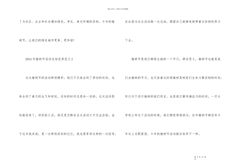 2024年植树节活动总结优秀5篇_第3页