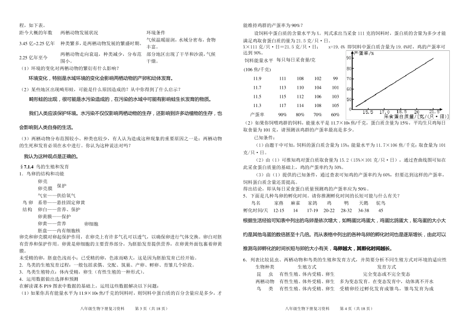 八年级下册生物复习资料_第2页