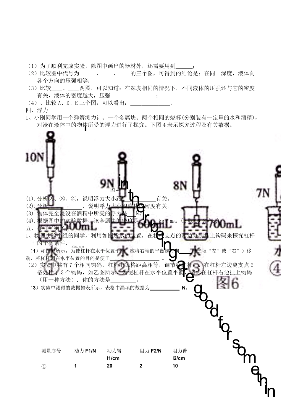 八年级下物理实验题归类_第2页