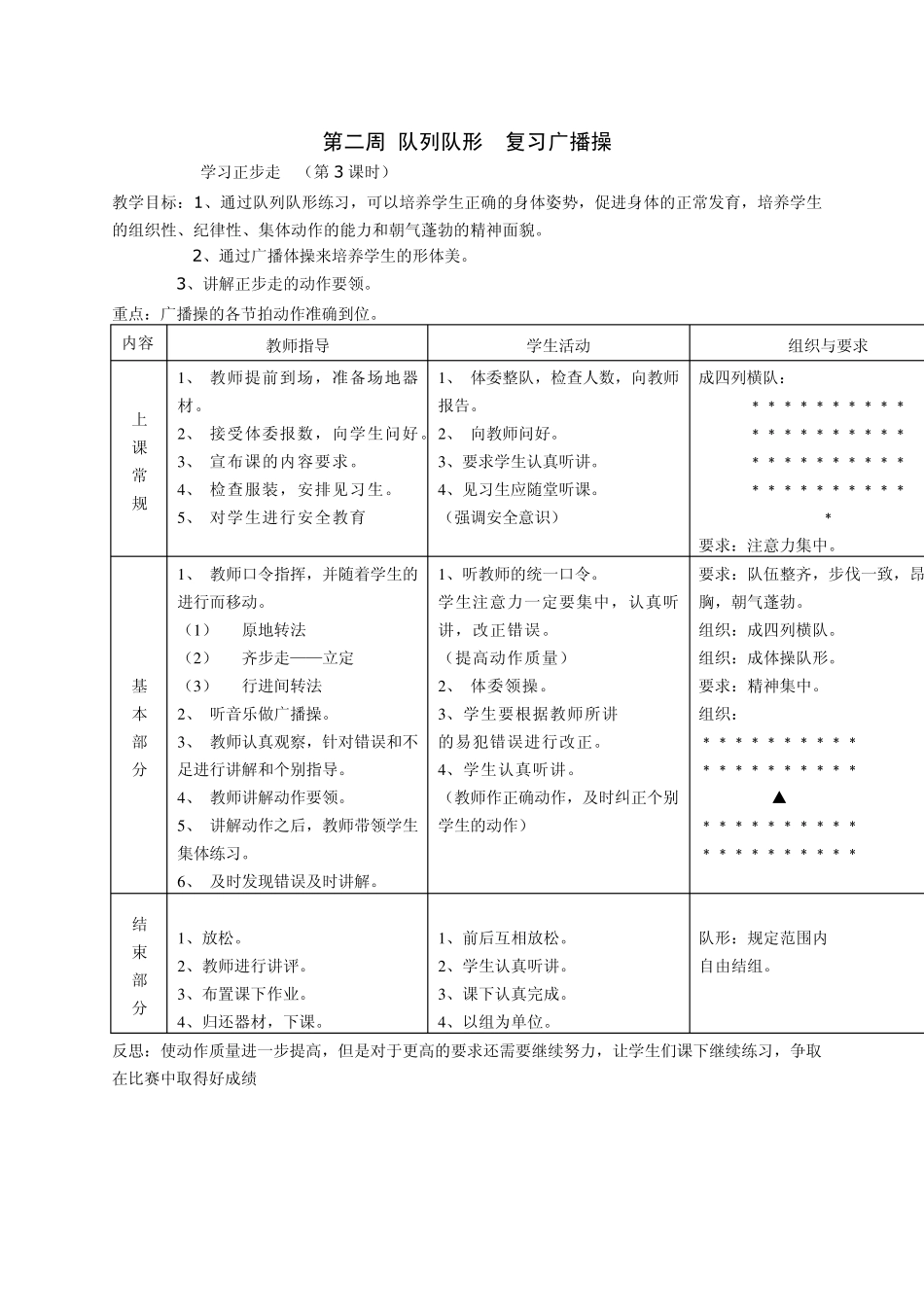 八年级体育课教案(全共36课时)_第3页