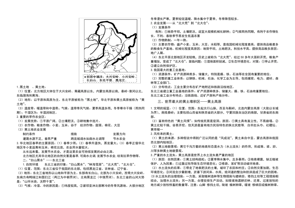 八年级地理下册必背知识点_第2页
