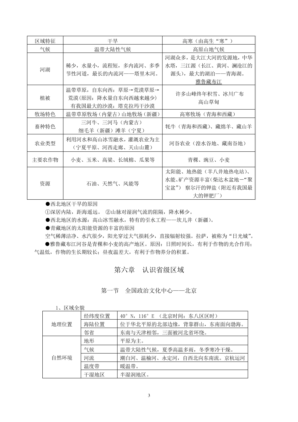 八年级地理下册知识点梳理_第3页
