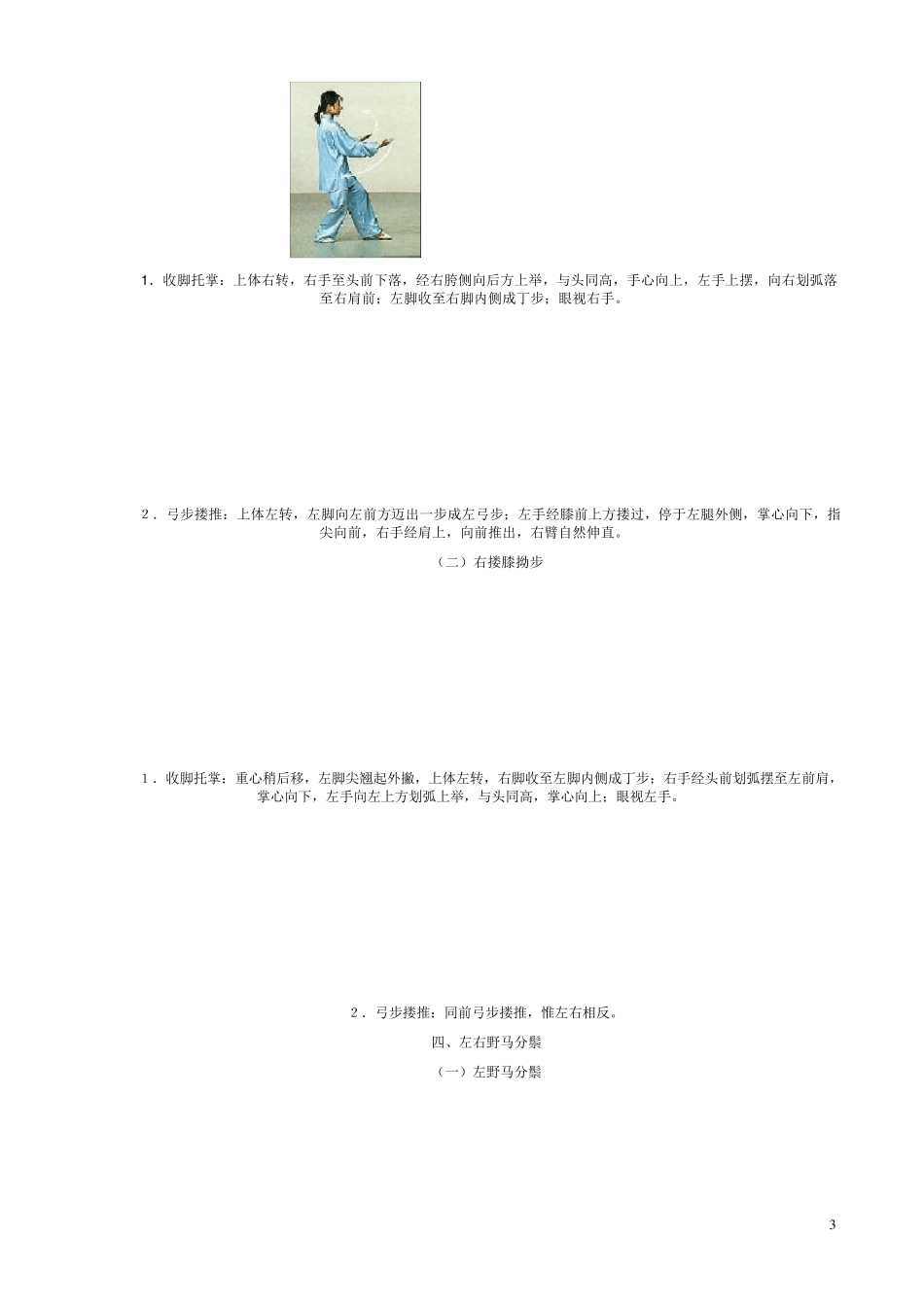 八式太极拳动作详解_第3页