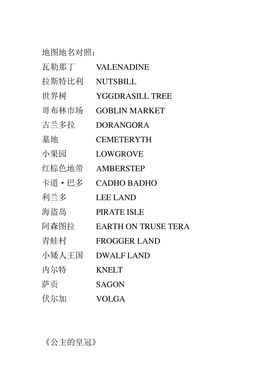 公主的皇冠完全攻略_第1页