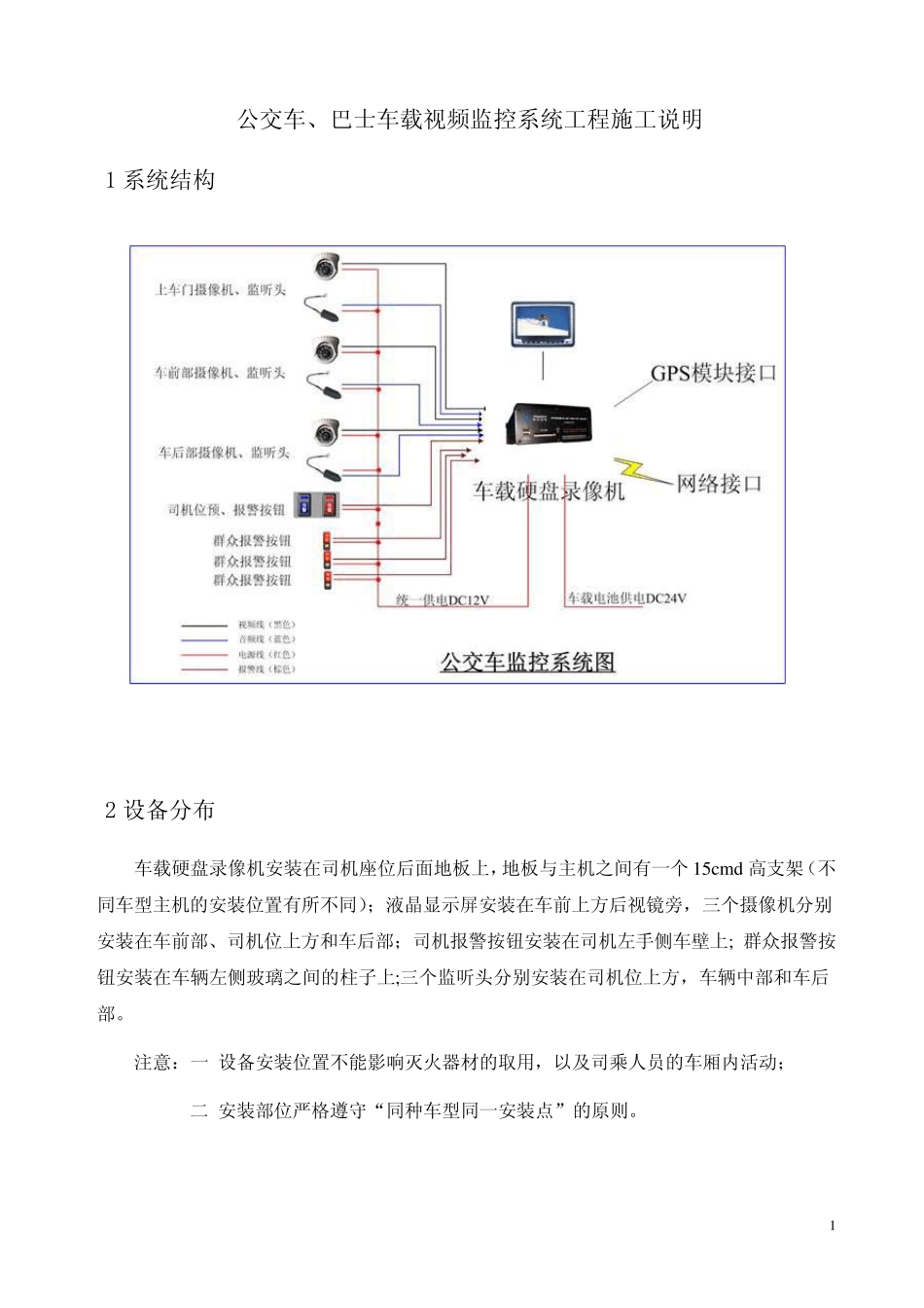 公交车巴士如何安装车载监控系统_第1页