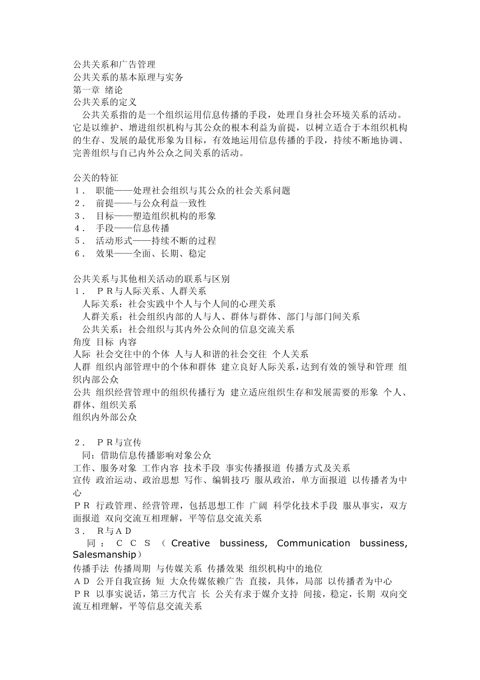 公共关系和广告管理_第1页