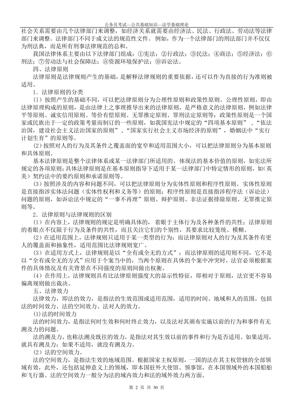 公务员考试公基法学基础理论_第2页