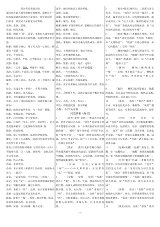 公务员考试言语理解题词汇汇总