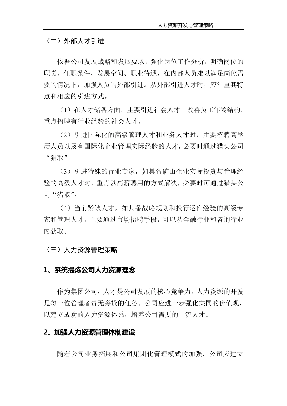 公司人力资源开发与管理策略_第2页