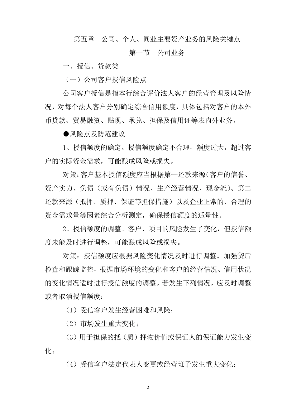 公司信贷业务风险关键点_第2页
