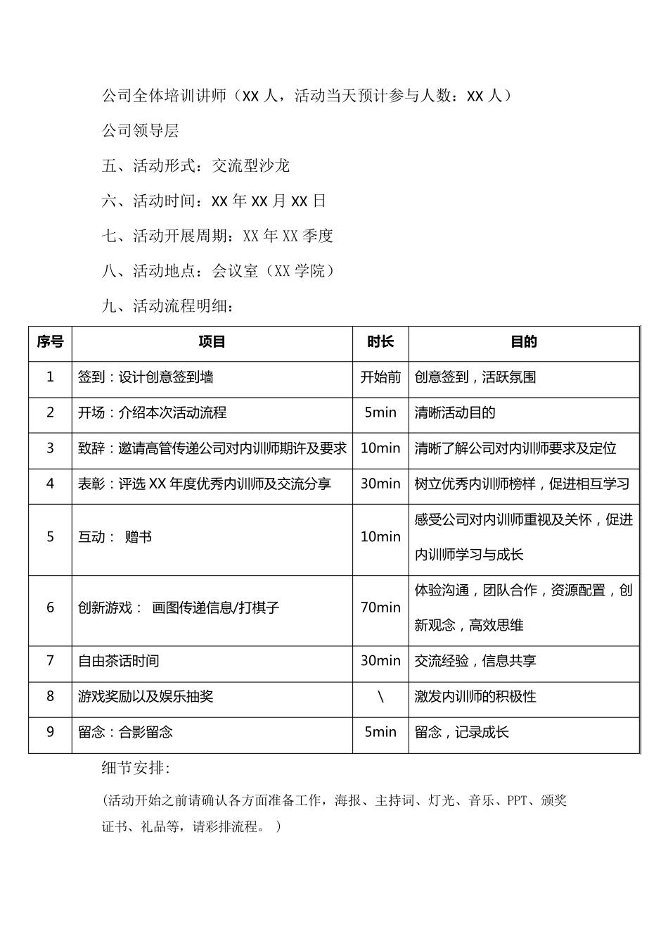 公司内训师交流活动策划_第2页