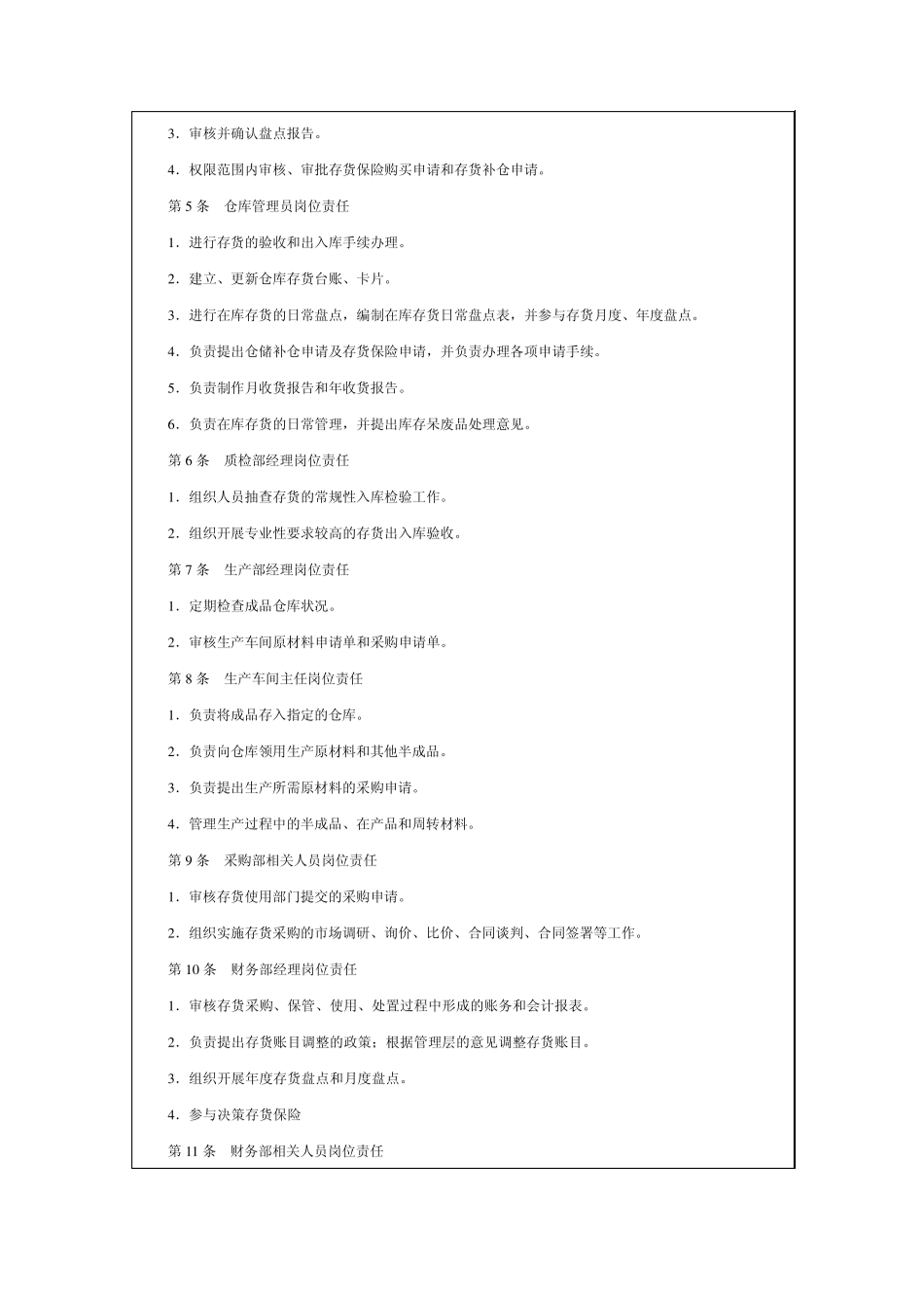 公司内部控制规范——存货_第2页