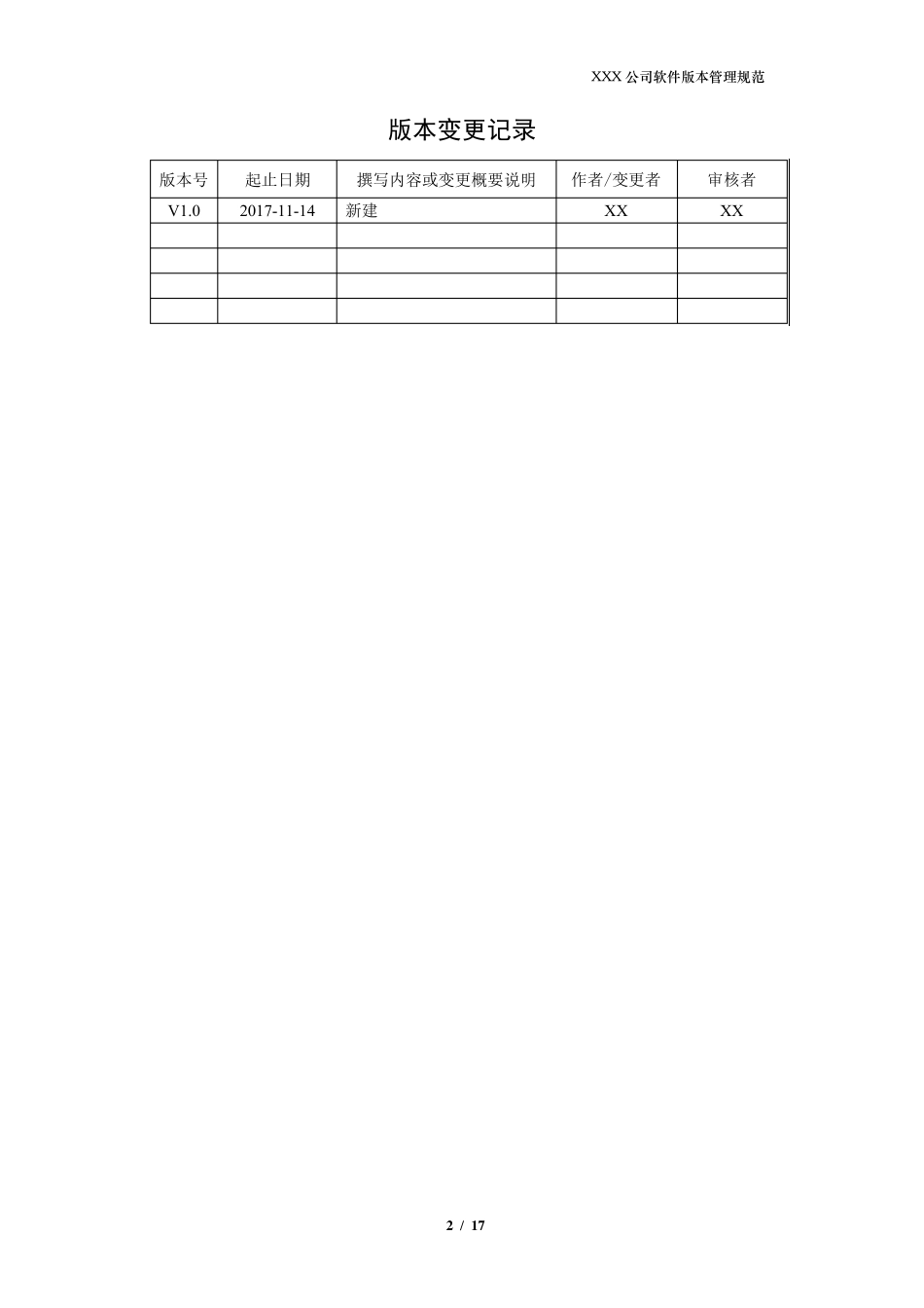 公司内部软件版本管理规范202009_第2页