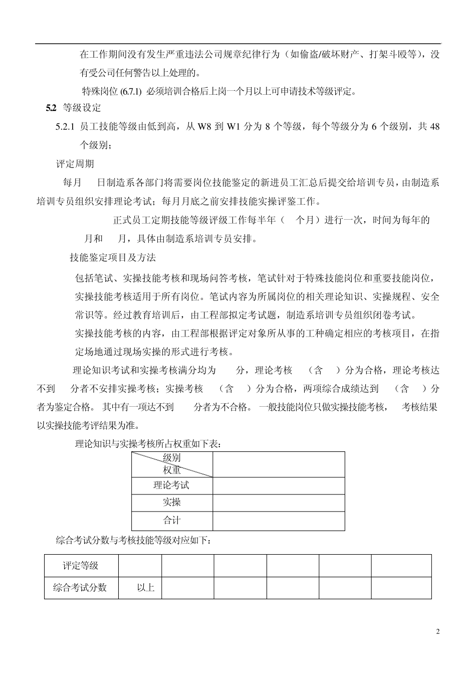 公司员工岗位轮换和晋升、晋级制度_第2页