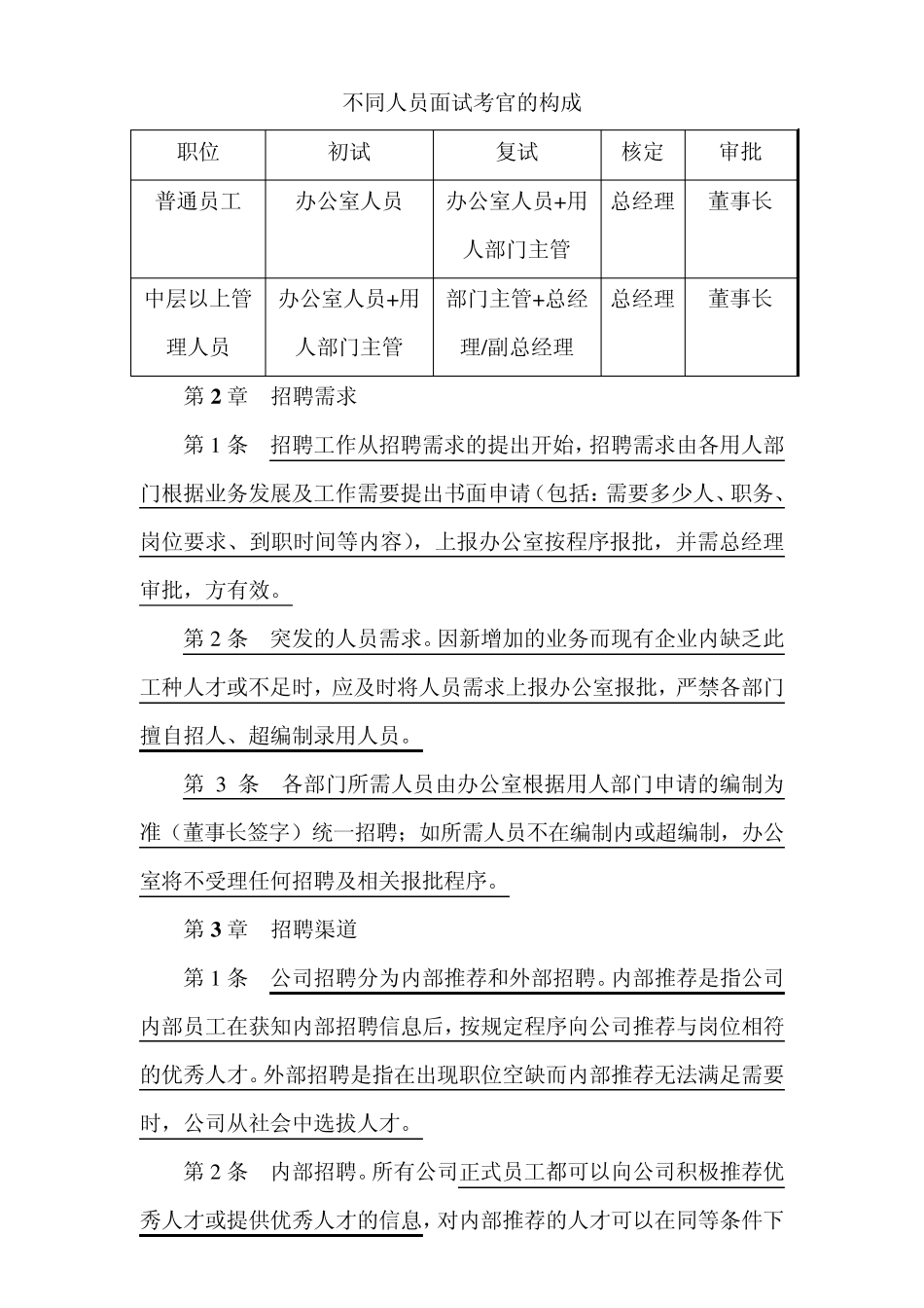 公司员工招聘实施细则_第2页