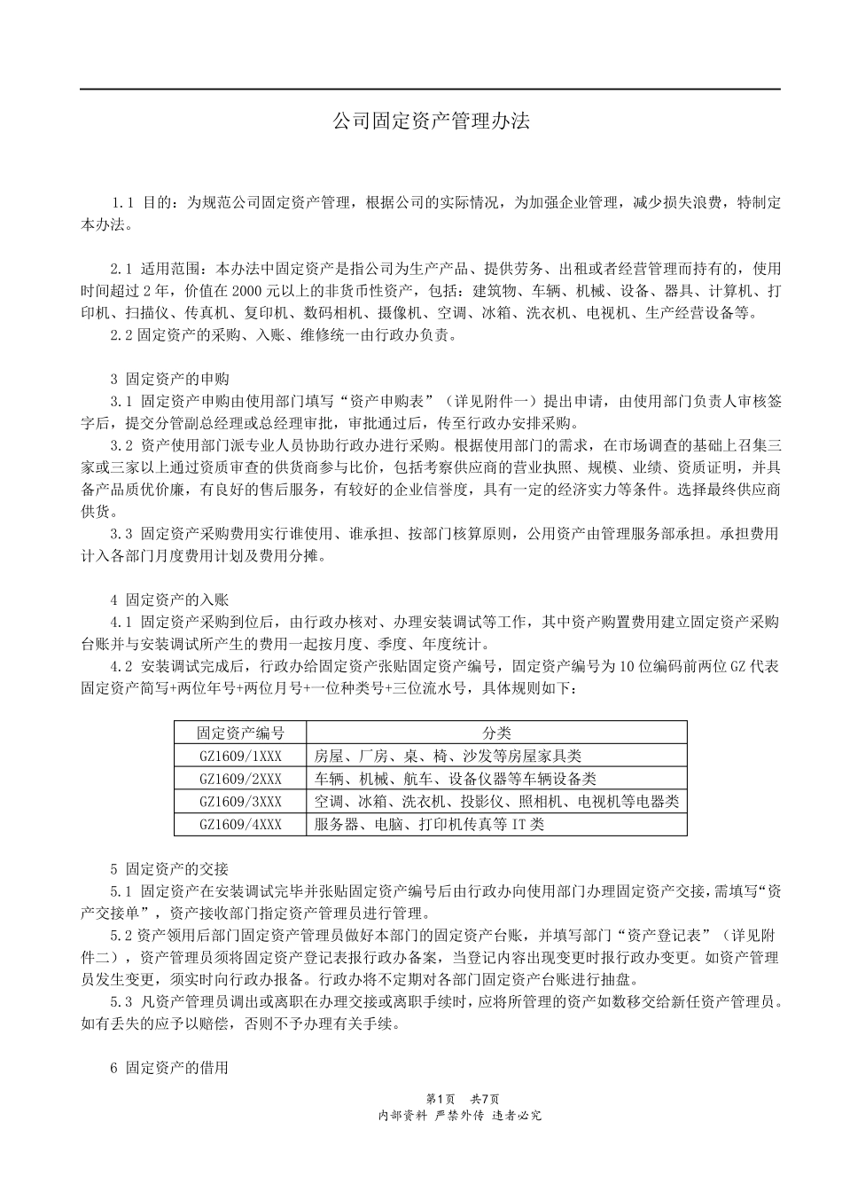 公司固定资产管理办法_第1页