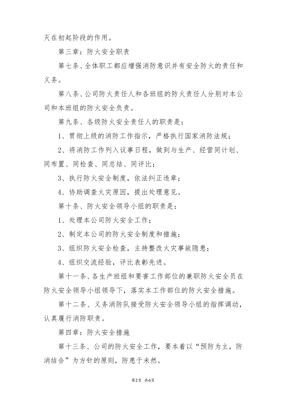 公司安全管理规章制度_第2页