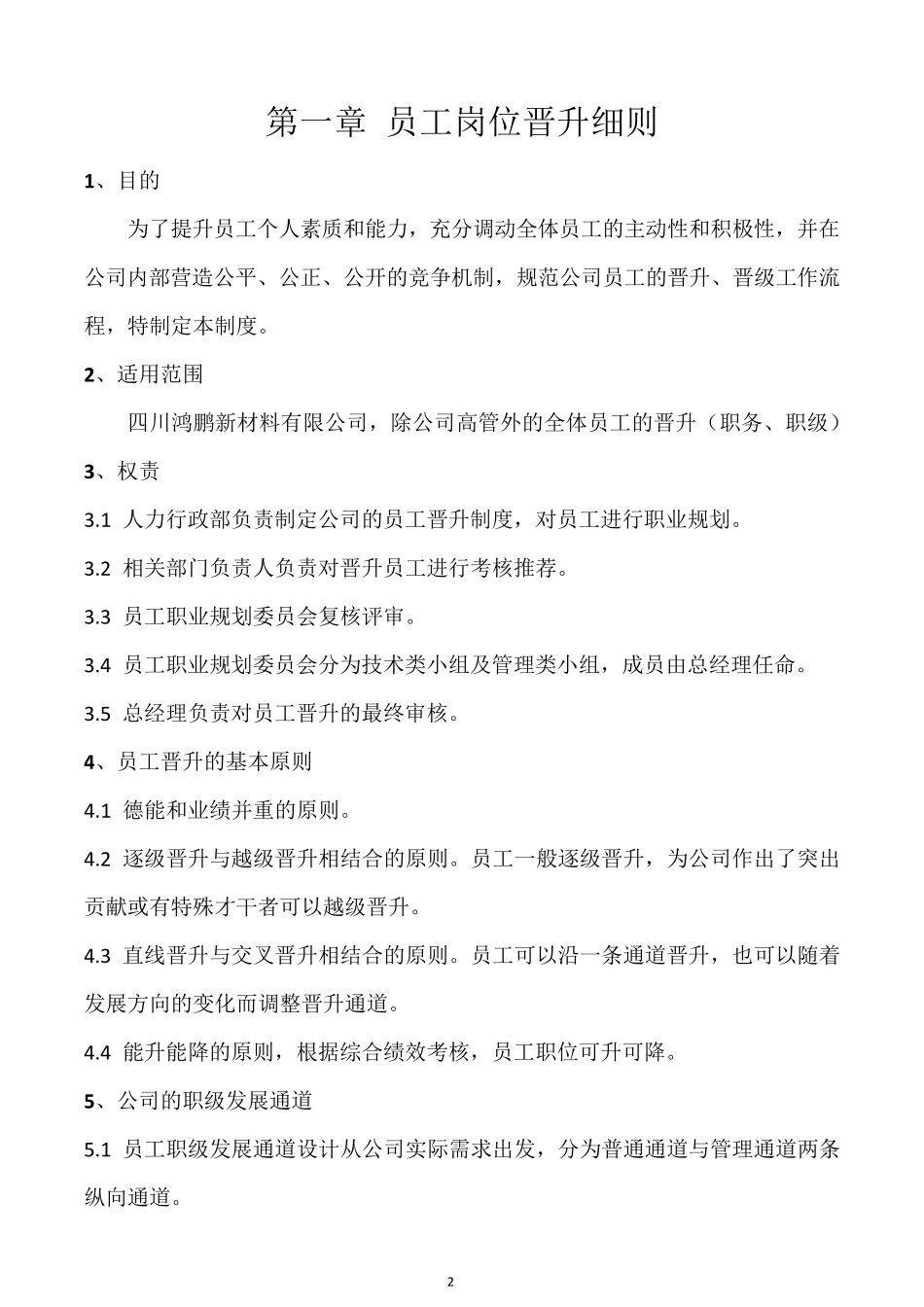 公司岗位晋升、薪酬晋级制度_第2页