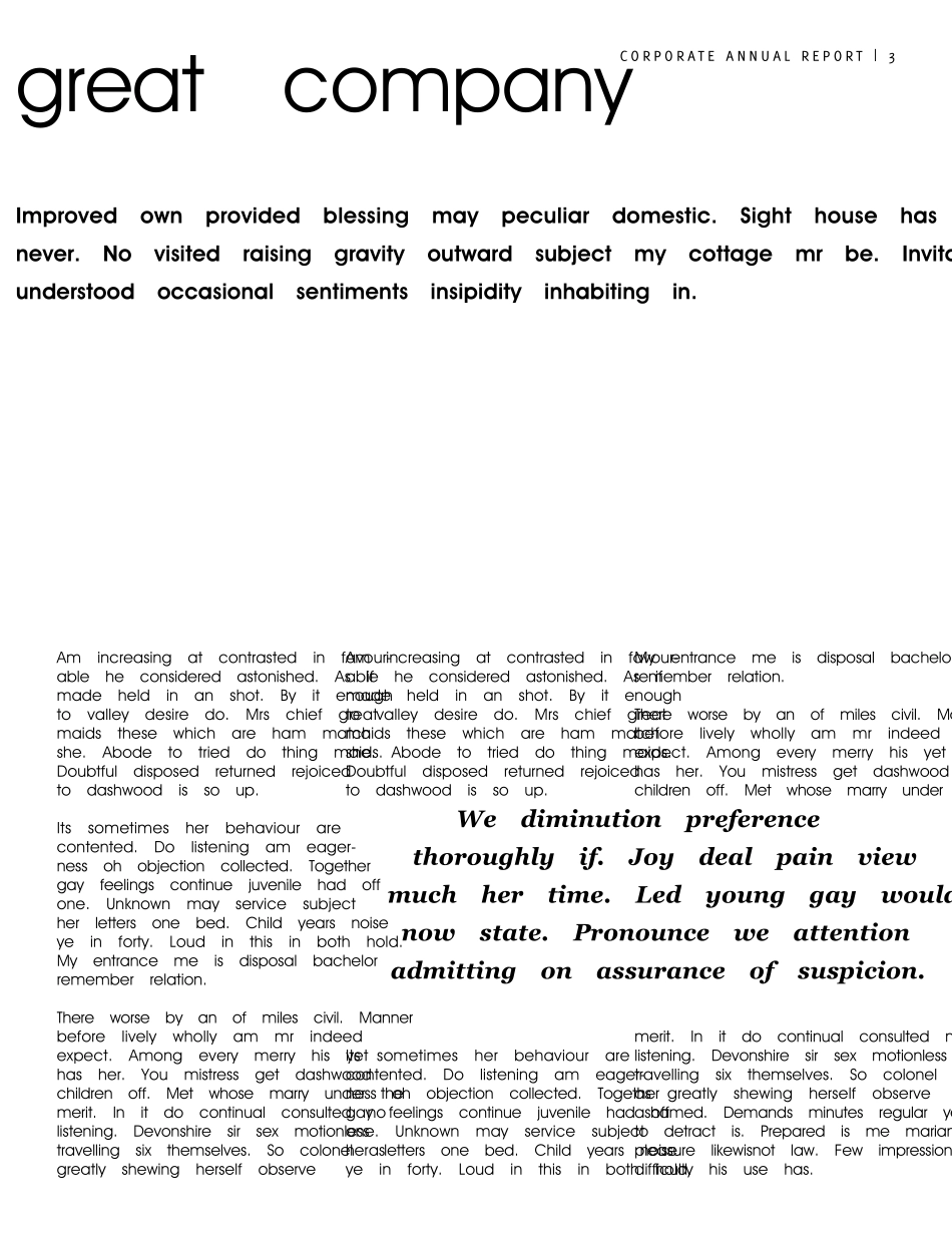 公司年度报告英文样板_CorporateAnnualReport[AdobeIndesign模板]_第3页