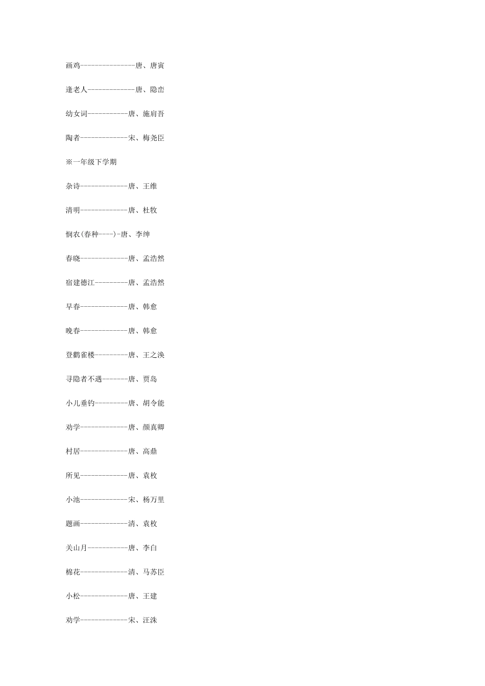 小学生古诗文诵读活动实施方案_第3页