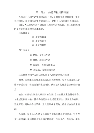 小学生品德养成教育要求