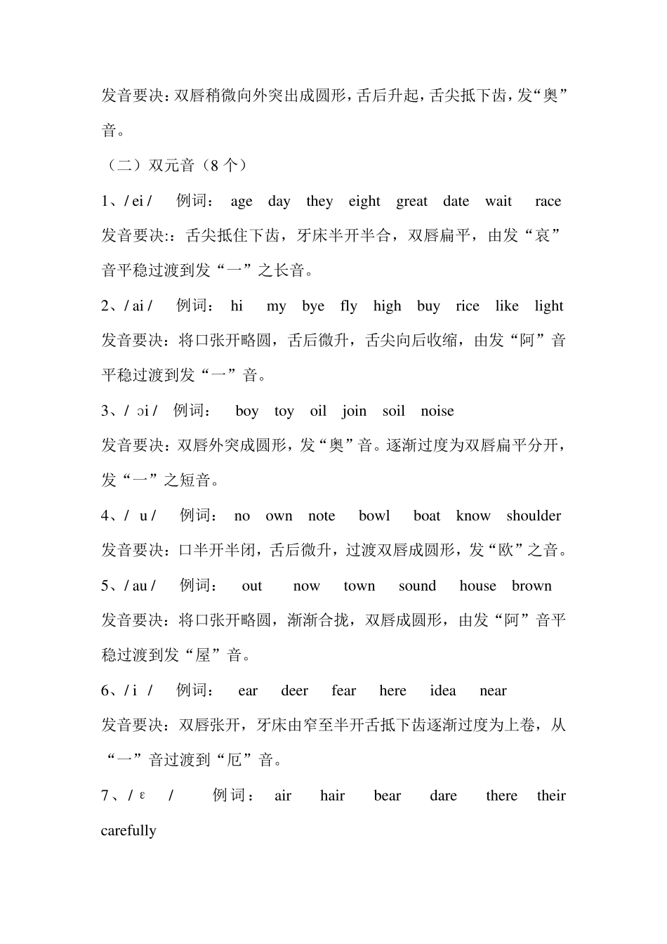 小学生国际音标学习资料_第3页