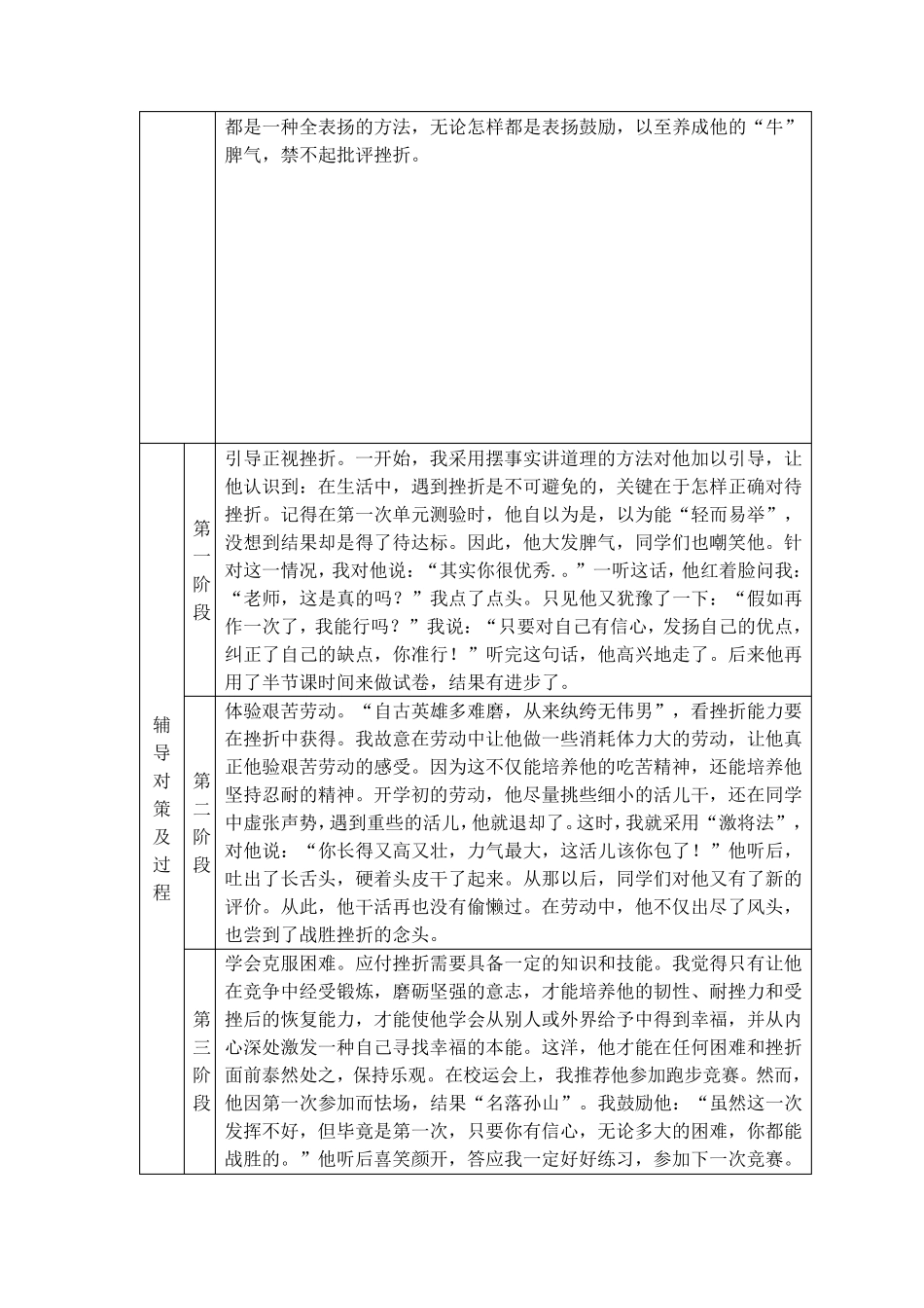 小学生心理健康教育个案辅导记录表1_第2页