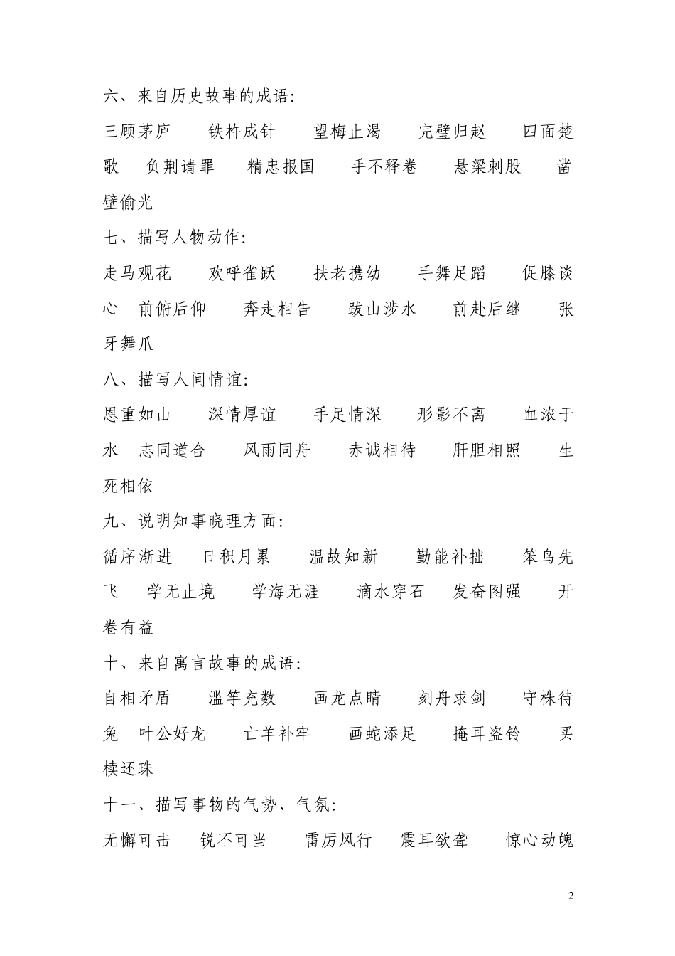 小学生成语典故_第2页