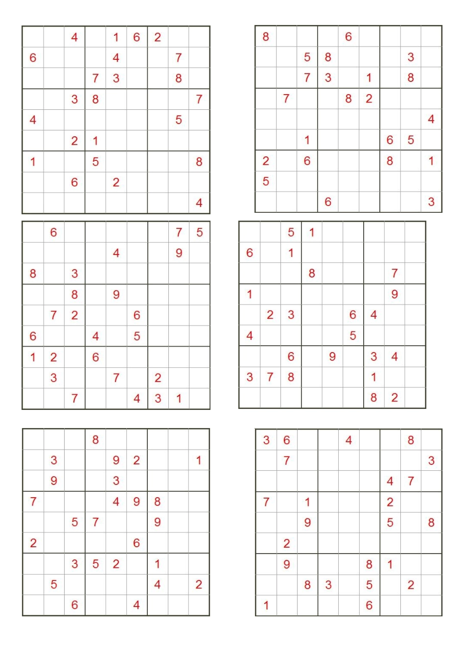 小学生数独9宫格难度_第1页