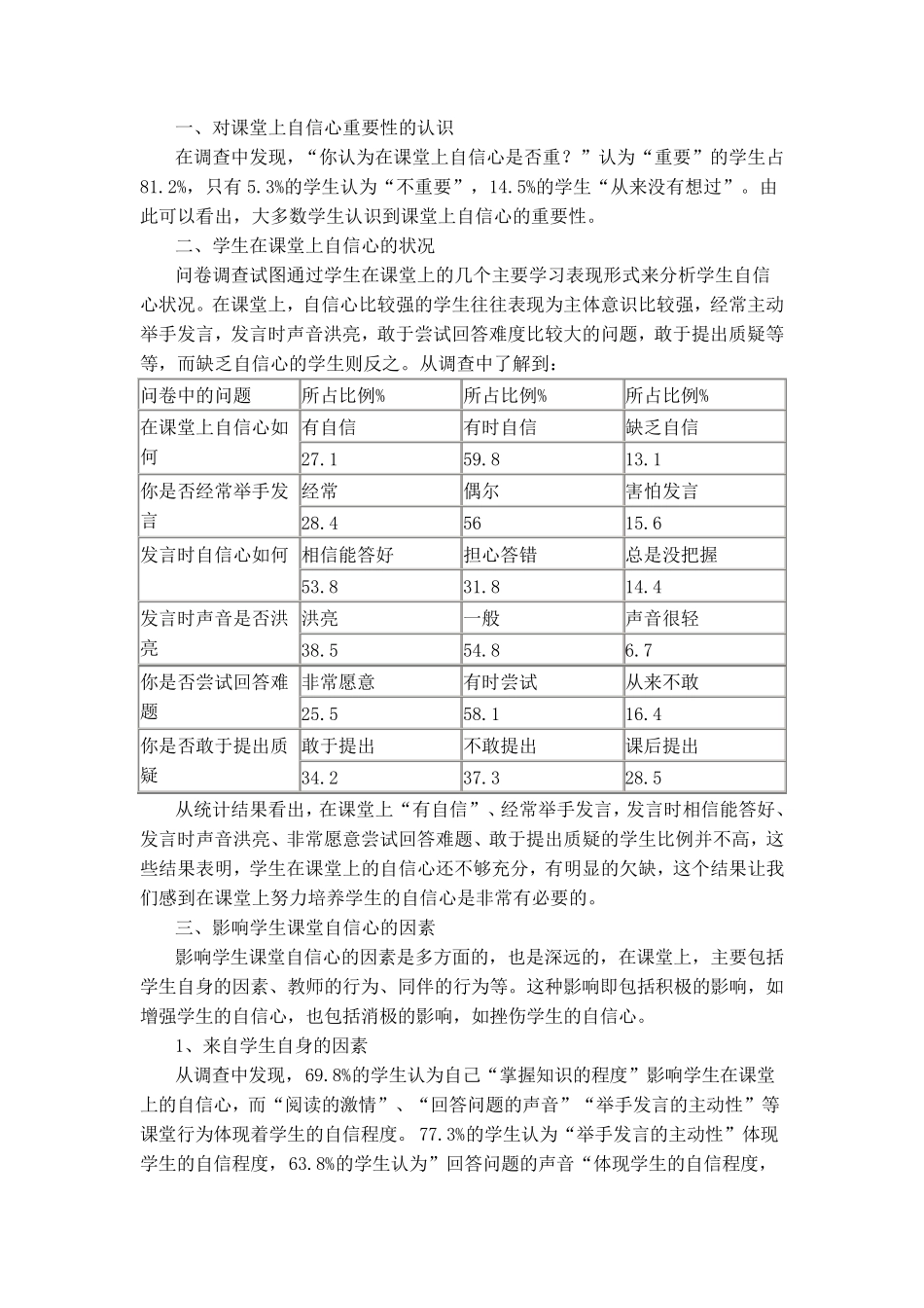 小学生自信心调查问卷_第3页