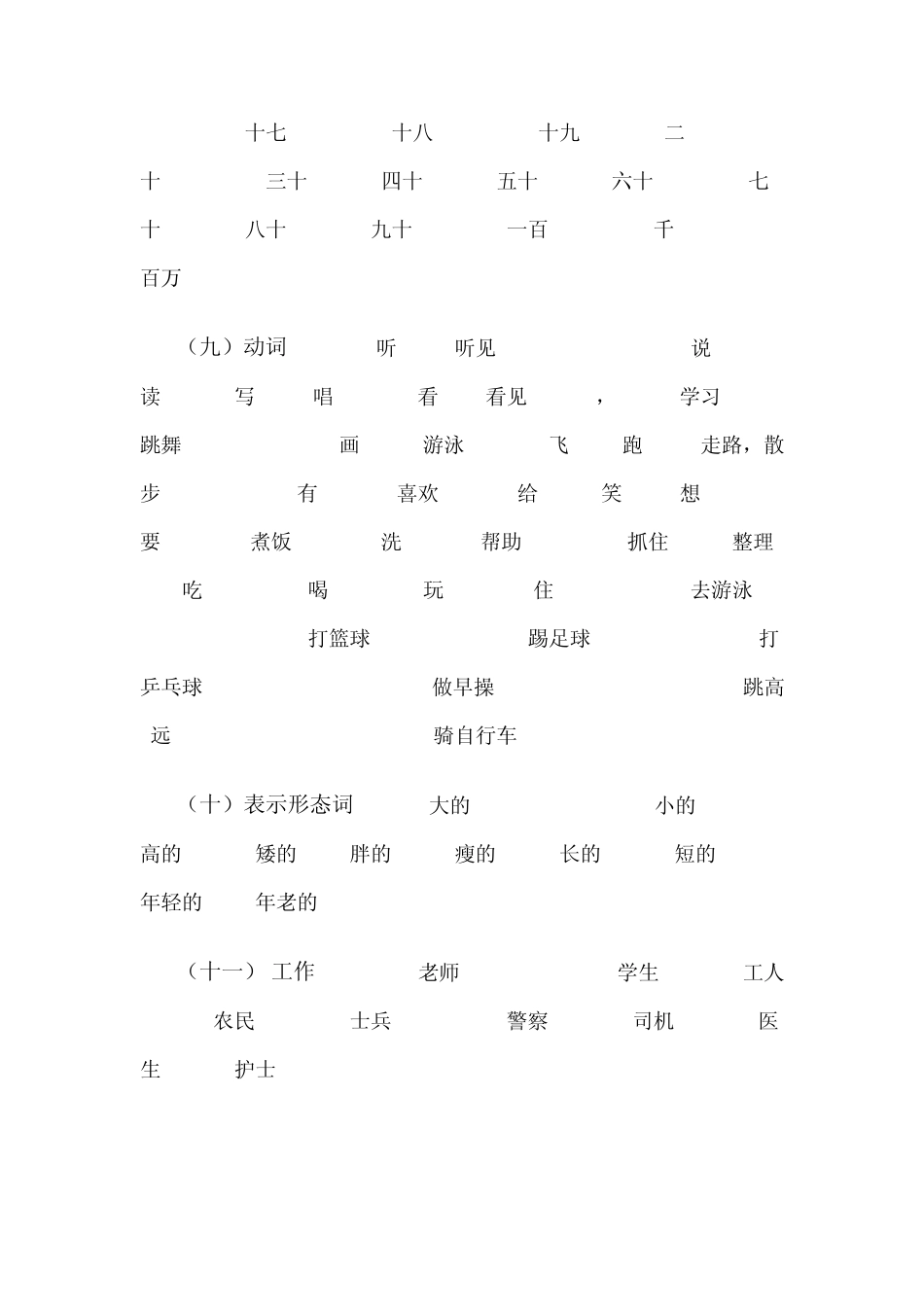 小学生英语单词表_第3页