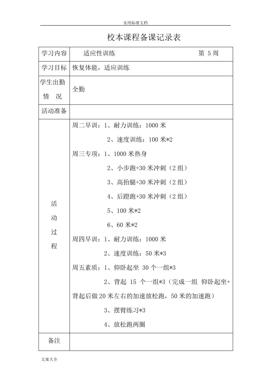 小学田径队训练计划清单_第3页