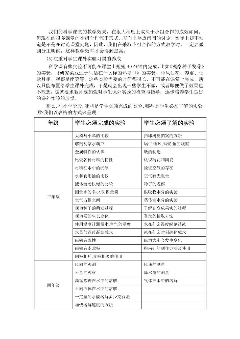 小学科学实验教学中应该注意的问题_第3页