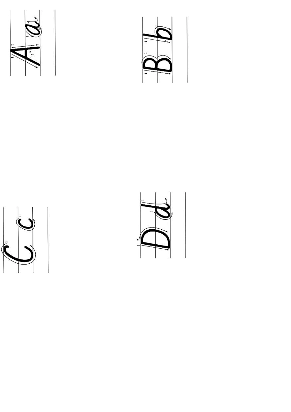 小学英语26个字母笔画(大小写,有格子)_第1页