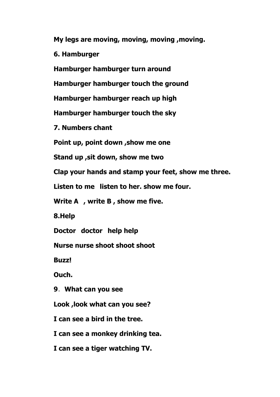 小学英语chant集锦_第2页