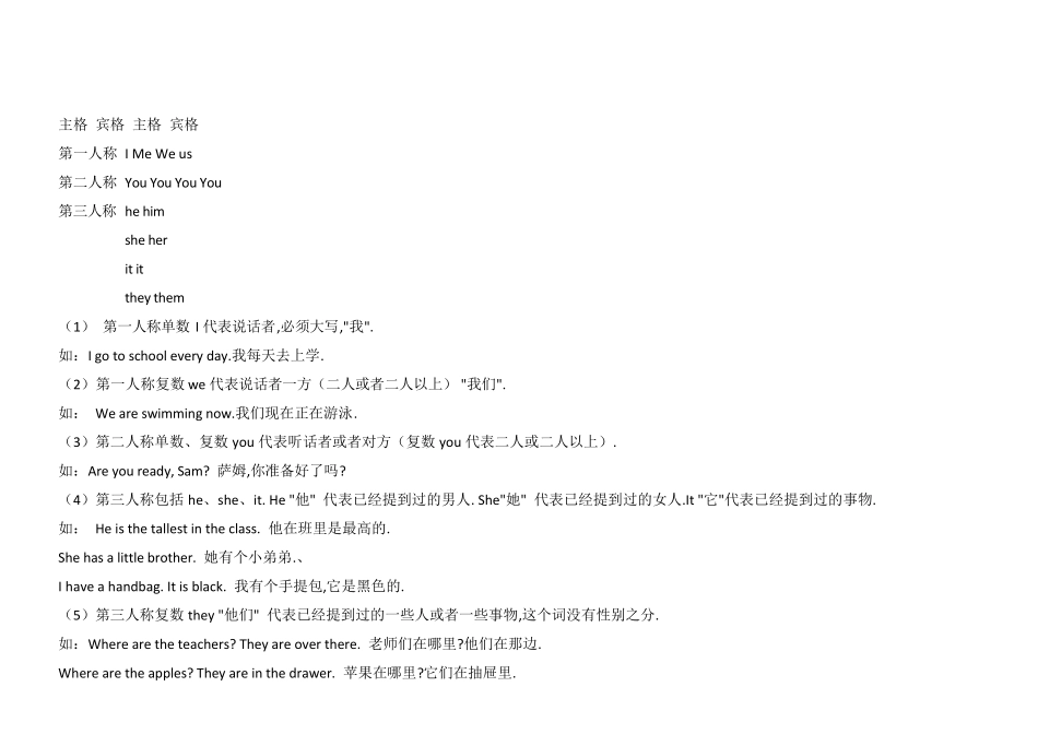 小学英语人称代词表格总结_第3页