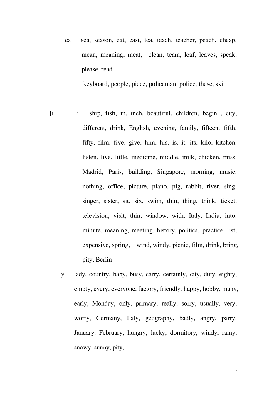 小学英语六年级单词发音归纳_第3页